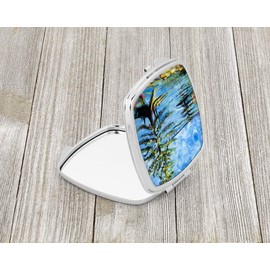 Caroline's Treasures JMK1275SCM Life on the Causeway Compact Mirror Decorative Travel Makeup Mirror for Women Girls Gifts Pocket Makeup Mirror Folding Handheld