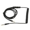 Coiled Headphone Cable Replacement Headset Sound Cord with Volume Key