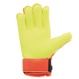 uhlsport Men's Impulse Goalkeeper Gloves, Dynamic Orange/Fluo Yellow, 2