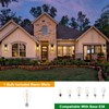 2 Pack Outdoor Solar Wall Light Fixtures With Dusk To