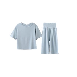 Enfants Chéris 90-140 Children's Clothing, Pajamas, Kids, Girls, Boys, Room Wear, Loungewear, Cool, Cool to Touch, Sleepwear, Summer, Top and Bottom Setup, Cooling Protection, Cool, 3/4 Sleeves, With