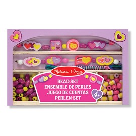 Melissa & Doug Happy Hearts Wooden Bead Set
