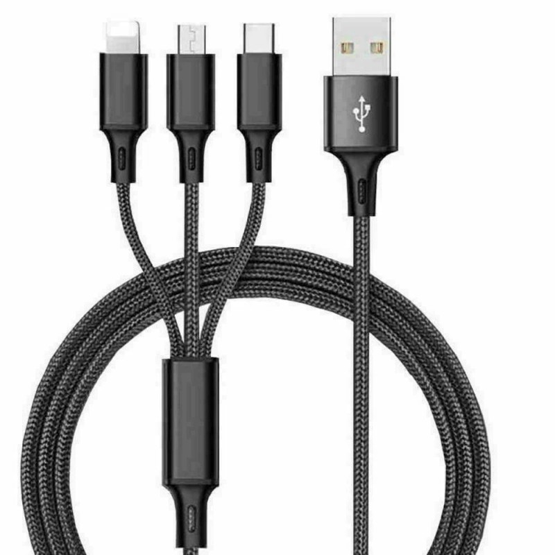 Unbranded 3 in 1 Fast USB Charging Cable Universal Multi