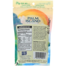 Palm Island Sea Salt Black Lava, 4 oz