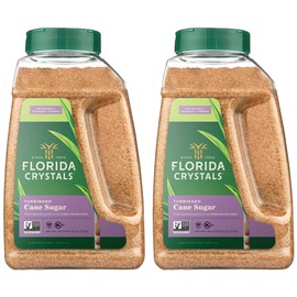 Florida Crystals Turbinado Cane Sugar, 44 OZ Jug (Pack of 2)