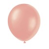 Unique Latex Pearlized Balloons, 8ct, Rose Gold, 12"