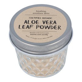 Biome Skincare Aloe Vera Leaf Powder in Glass Jar 40g