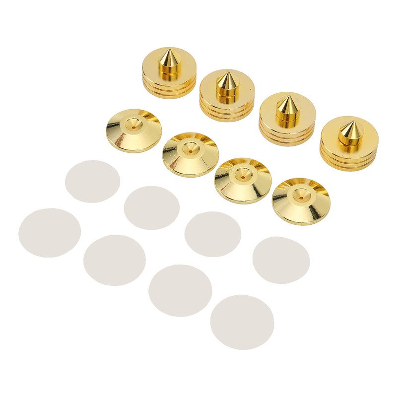 4Set Speakers Spikes Shock Absorbing Prevent Slip Zinc Alloy Speaker