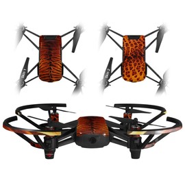 Skin Decal Wrap 2 Pack for DJI Ryze Tello Drone Fractal Fur Tiger Drone NOT Included