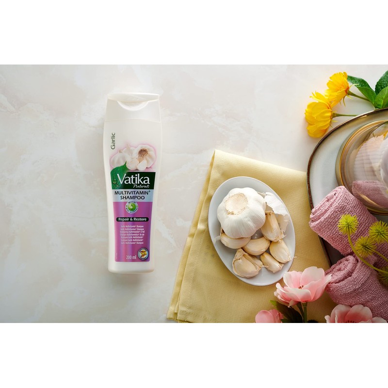 Vatika Naturals Dabur Vatika Garlic Repair & Restore Shampoo 200