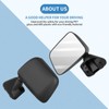 ECCPP Manual Side View Mirrors Left & Right Pair Set