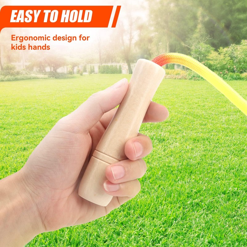 Double Dutch Long Jump rope for Kids,16Ft Skipping Rope for