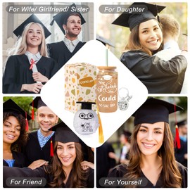 Graduation Gifts Graduate's Gift for Her 2025, Class of 2025, The Tassel was Worth The Hassle,Decorations College Student New Job Congratulations 16oz Glass Coffee Cup Positive Emotional Crochet Stuff