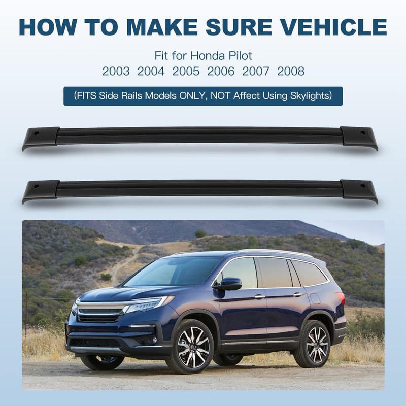 ECCPP Roof Rack Crossbars fit for Honda Pilot 2003-2008 Rooftop