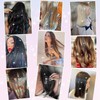 Nielp 18 Pcs Hair Tinsel Clip in, 20.5 Inch Glitter