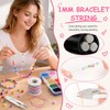Kanzith Bracelet String,4Roll Elastic Cord with Scissors and Beading Needle