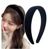 Herbeluemily Women's Headband Hair Band, Hair Accessories, Formal Velour, Wide,