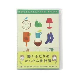 Midori Domestic Accounts Book A5 Monthly Working Couple Lifestyle Pattern 12852006
