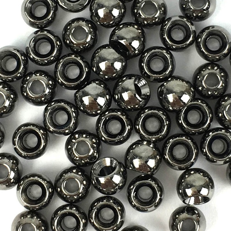 Aventik 50pc Brass Beads Tapered Hole Fly Tying Materials Lure