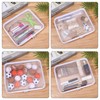 2 Pcs Clear Hard Shell Zipper Case, Portable Clear Zipper