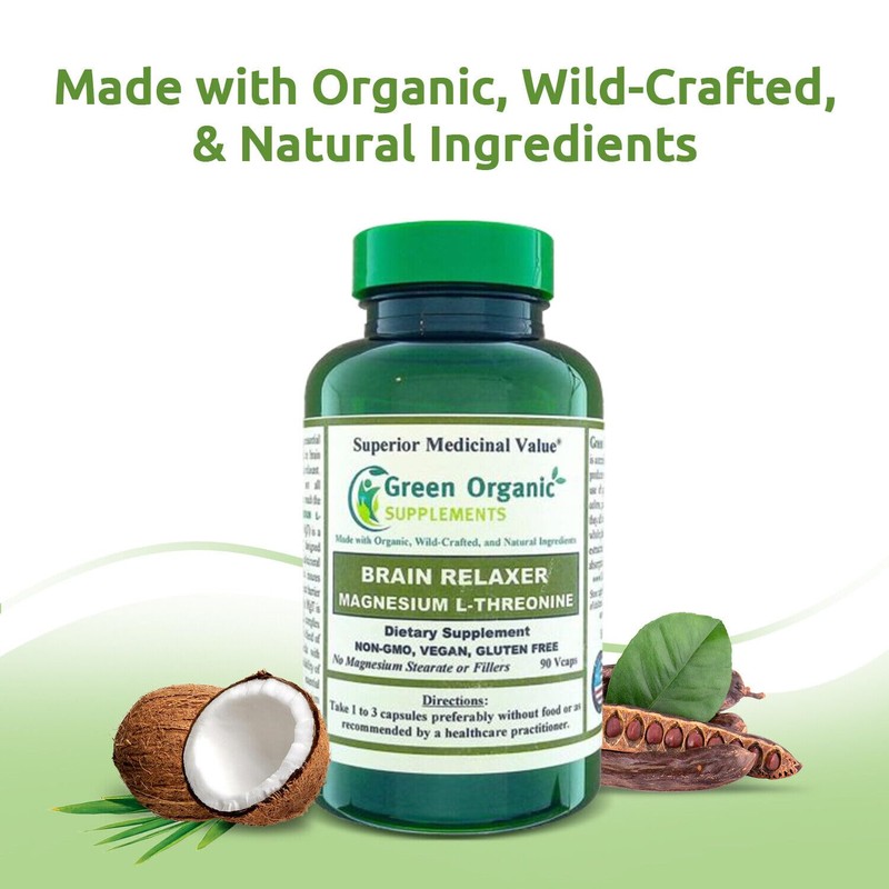 Green Organic Supplements Magnesium L-Threonine 90 VCaps