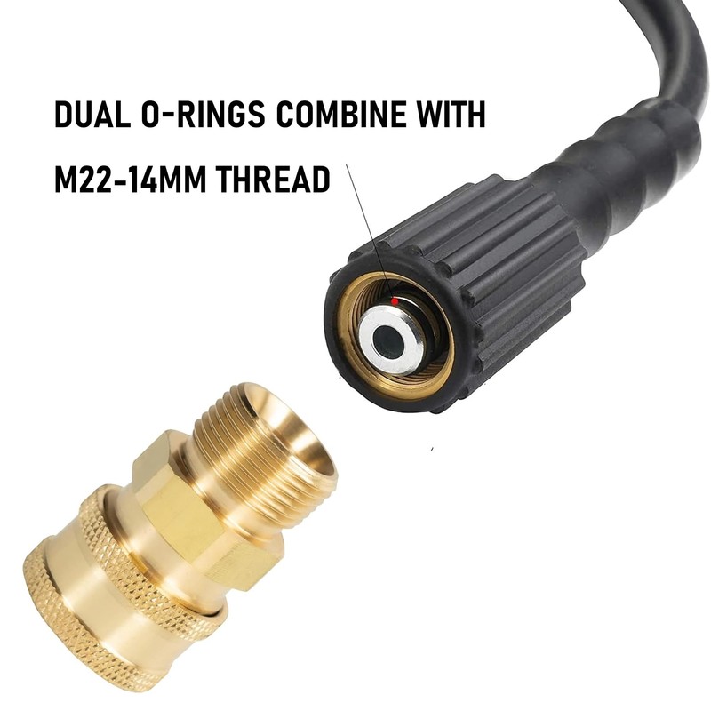 LIULO TOOL LIULO TOOL 4 Pack Pressure Washer Quick Connect