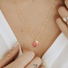 Me&Hz 14K Gold Filled October Birthstone Necklace Initial C Small