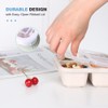 PUiKUS PUiKUS 4 Pack Snack Containers, 4 Compartments Bento Snack