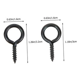 KONTONTY 30pcs Heavy Duty Self Tapping Screw for Outdoor Indoor Use Practical Metal Ceiling Hooks for Organizing Cups Coats and Household Items