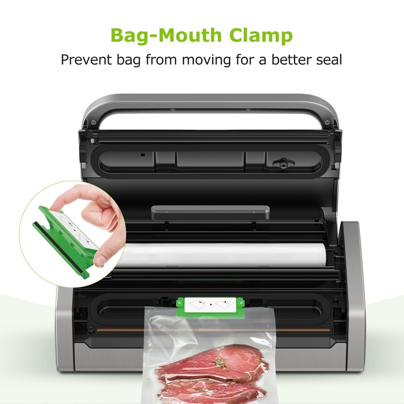 Bonsenkitchen Vacuum Sealer Machine, Powerful Low-Noise Food Vacuum Sealer, Globefish