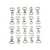 MAKRAMA Gancho Para Llavero Macrame 2cm (20 Pzas) (Plateado)