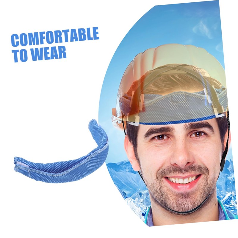 JECOMPRIS Sweatproof Helmet Headband Protective Helmet Cooling Lining Soft Padding
