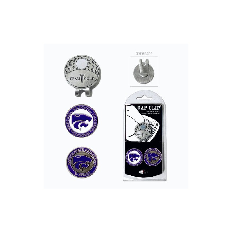 Team Golf 21847: Kansas State Wildcats Cap Clip with 2
