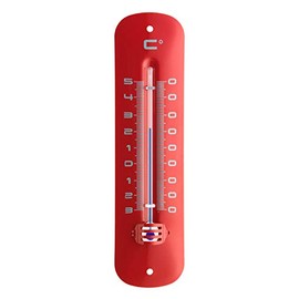 TFA Dostmann 12.2051.05 Indoor and Outdoor Thermometer for Measuring Outdoor or Indoor Temperature, Weatherproof, Red