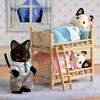 Calico Critters, Tuxedo Cat Family, Dolls, Dollhouse Figures, Collectible Toys,