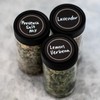 AllSpice 70 Black Water Resistant Round Spice Jar Labels Set