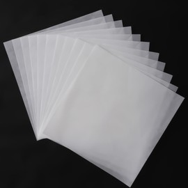 50 PCS Fuse Beads Ironing Paper, 18 X 18cm Square Transparent Fuse Bead Iron Paper, Ironing Sheet Papers Accessories for Beads Craft Making, Thermostability