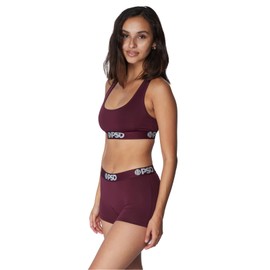 [PSD] SOLIDS - BERRY Sports Bra M Size, red, (BURGUNDY)