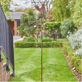 Smart Garden Cockerel WindVane Wind Spinner 170x25cm, Copper, (5705000)