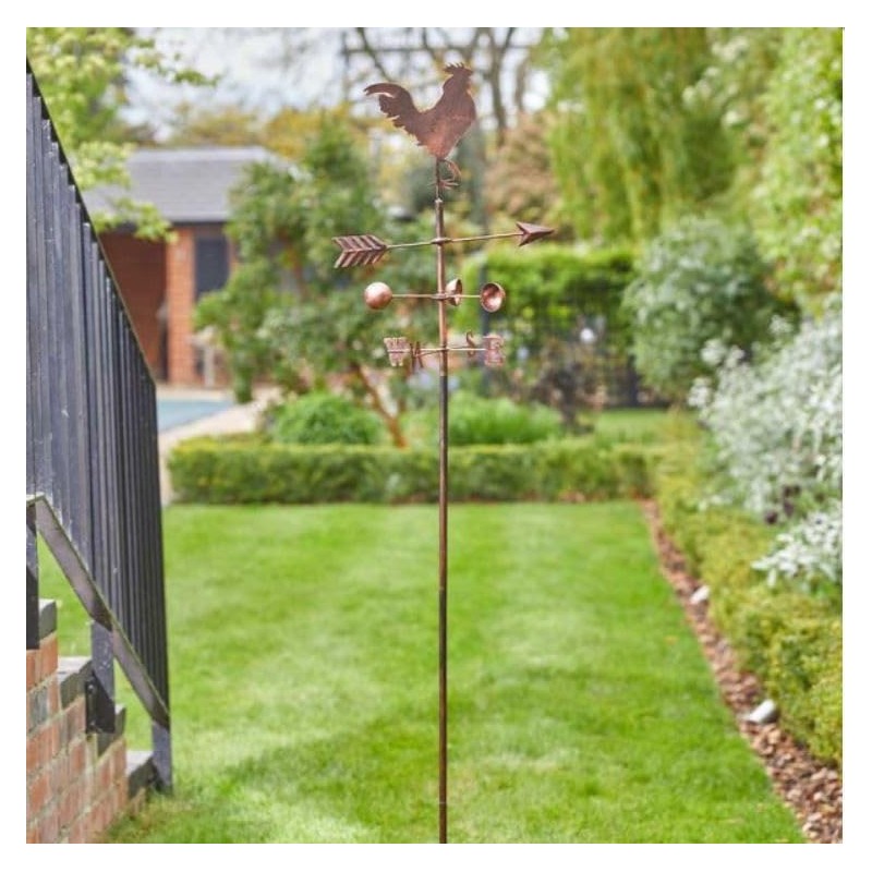 Smart Garden Cockerel WindVane Wind Spinner 170x25cm, Copper, (5705000)