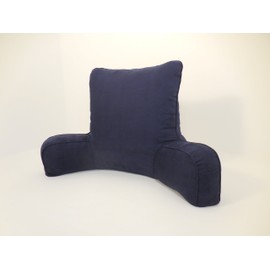 Arlee Suede Oversized Bedrest Lounger, Eclipse