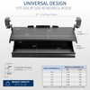 VIVO Large Height Adjustable Clamp-on Keyboard Tray, Extra Sturdy Pull