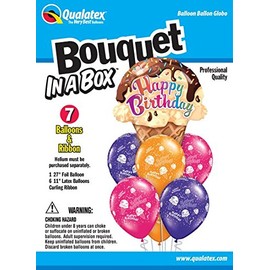 7 Balloons Ice Cream Cone Bouquet