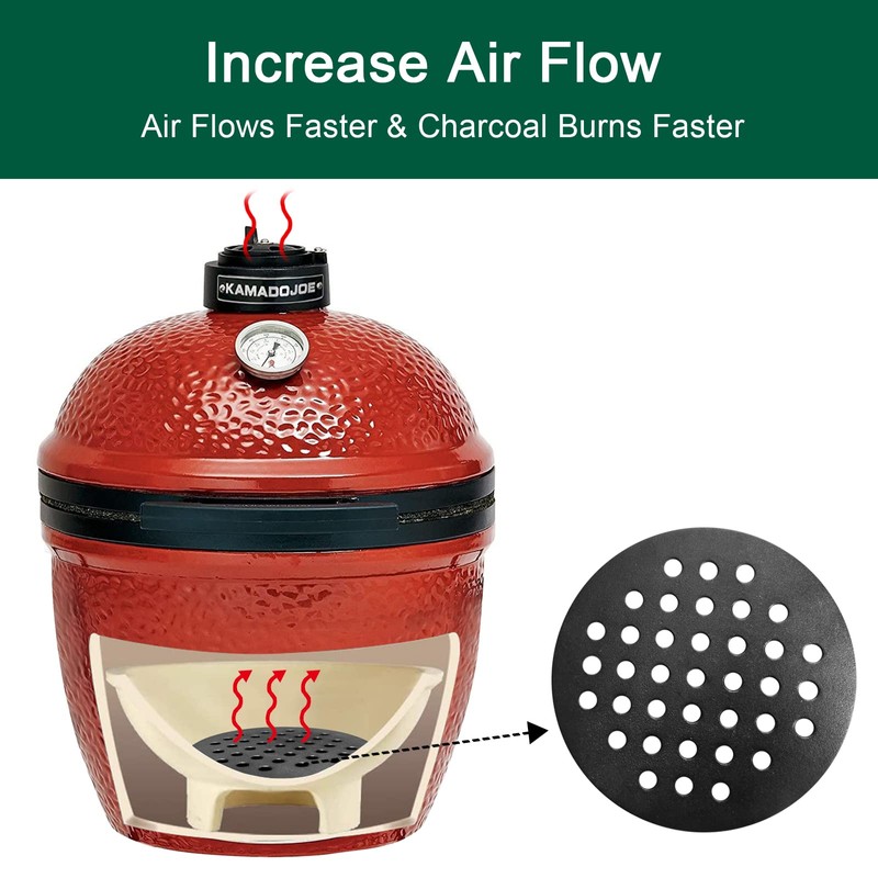 Quantfire 7.5" Cast Iron Bottom Fire Grate, BBQ High Heat