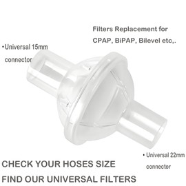 3 PACK Filters Compatible for CPAP Supplies, Disposable Filters to Filter Out Moisture and Dirty Particles, Individual Package