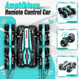 HappyGoLucky Toys for 3-12 Year Old Boys, Amphibious Remote Control Cars With Gesture Remote Control Boys Toys Age 3-10 Year Old Boys Gifts Kids Toys Age 3-12 Christmas Xmas Gifts for Kids