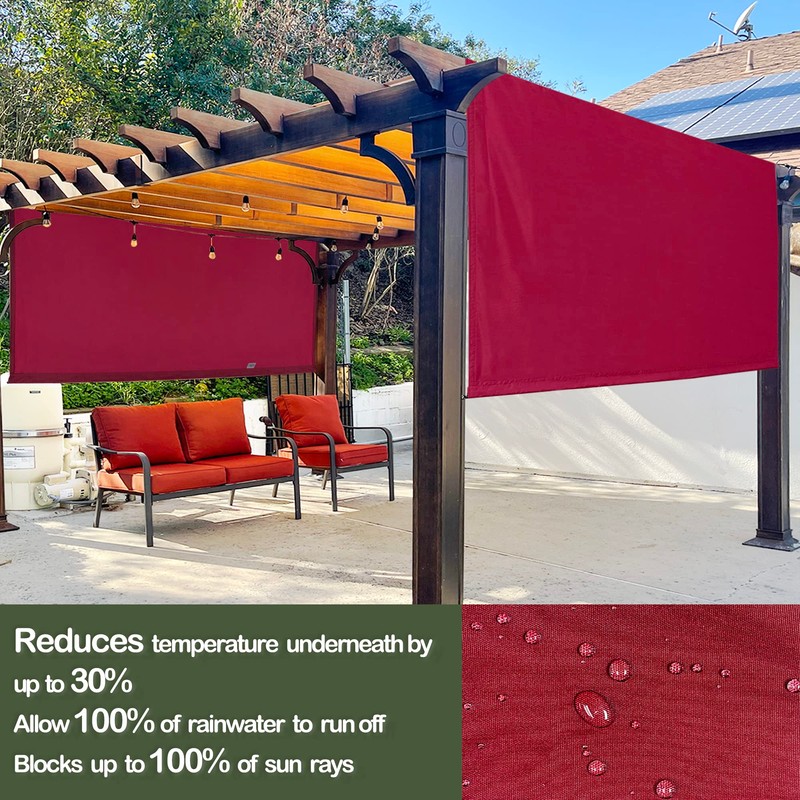 Alion Home Waterproof Pergola Cover - Universal Replacement Canopy for