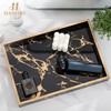Hanobe Marble Black Decorative Tray: Serving Coffee Table Tray Decor