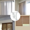 Cutelec Valance Clips 2Inch 5Pcs Clear Plastic Hidden Retainer Holder