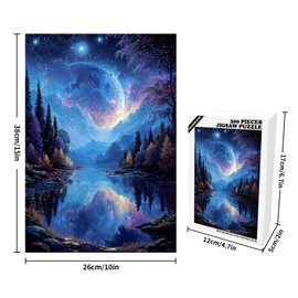 Great Puzzle for Adults, 300 Pieces, Dreamy Moon Night, Puzzles for Adults, Toy, Gift, Family Decoration, Kids Puzzle